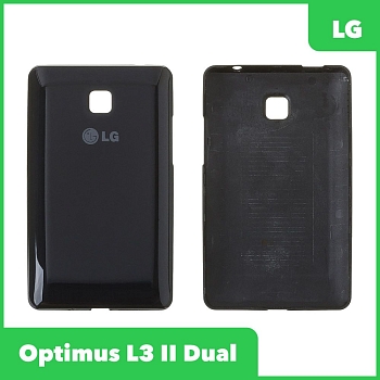 Задняя крышка корпуса для LG Optimus L3 II Dual, черная
