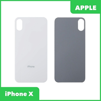 Задняя крышка корпуса для Apple iPhone X, белая (категория А)