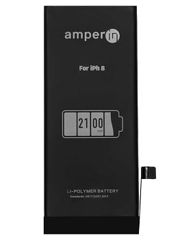 Аккумулятор (батарея) Amperin для телефона Apple iPhone 8, 3.8В, 2100мАч