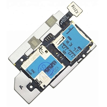 Разъем SIM карты и карты памяти для телефона Samsung i9300 на шлейфе