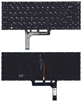 Клавиатура для ноутбука MSI Alpha 15 A4DE(MS-16UK) черная